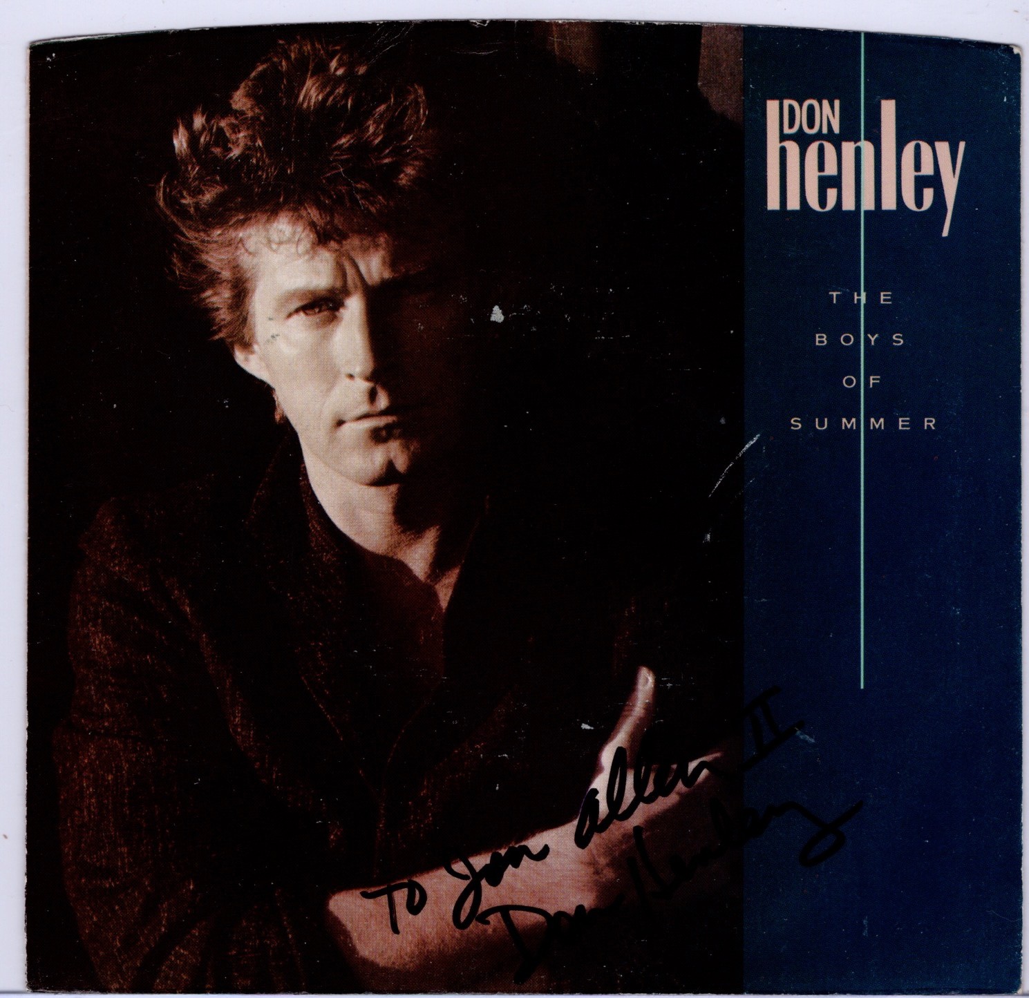 Don Henley signed Record Sleeve Don Henley signed Record Sleeve