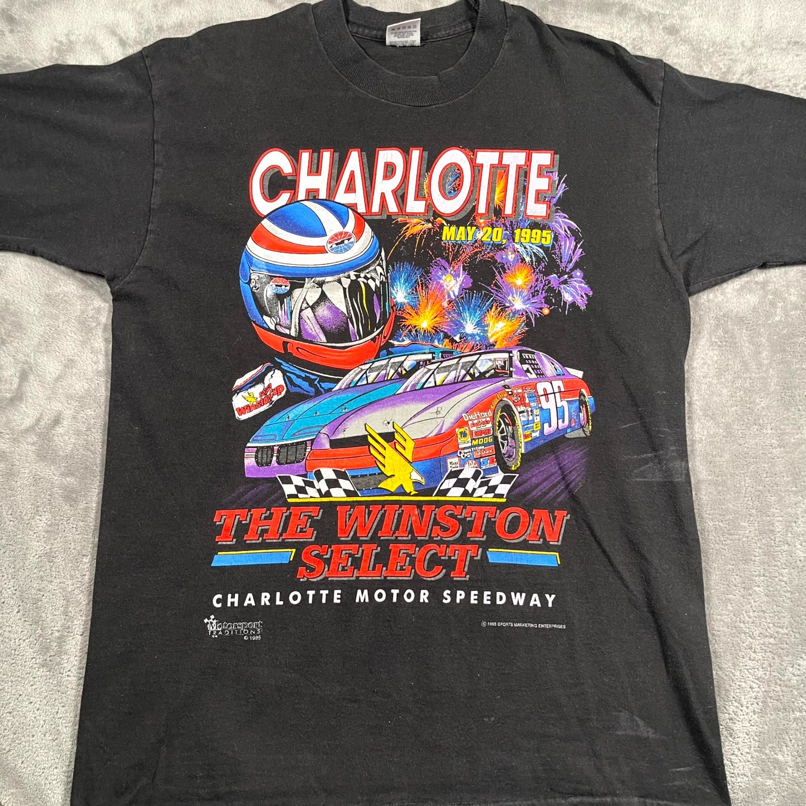 Vintage 1995 Charlotte Motor Speedway The Winston Select NASCAR T-Shirt Mens M
