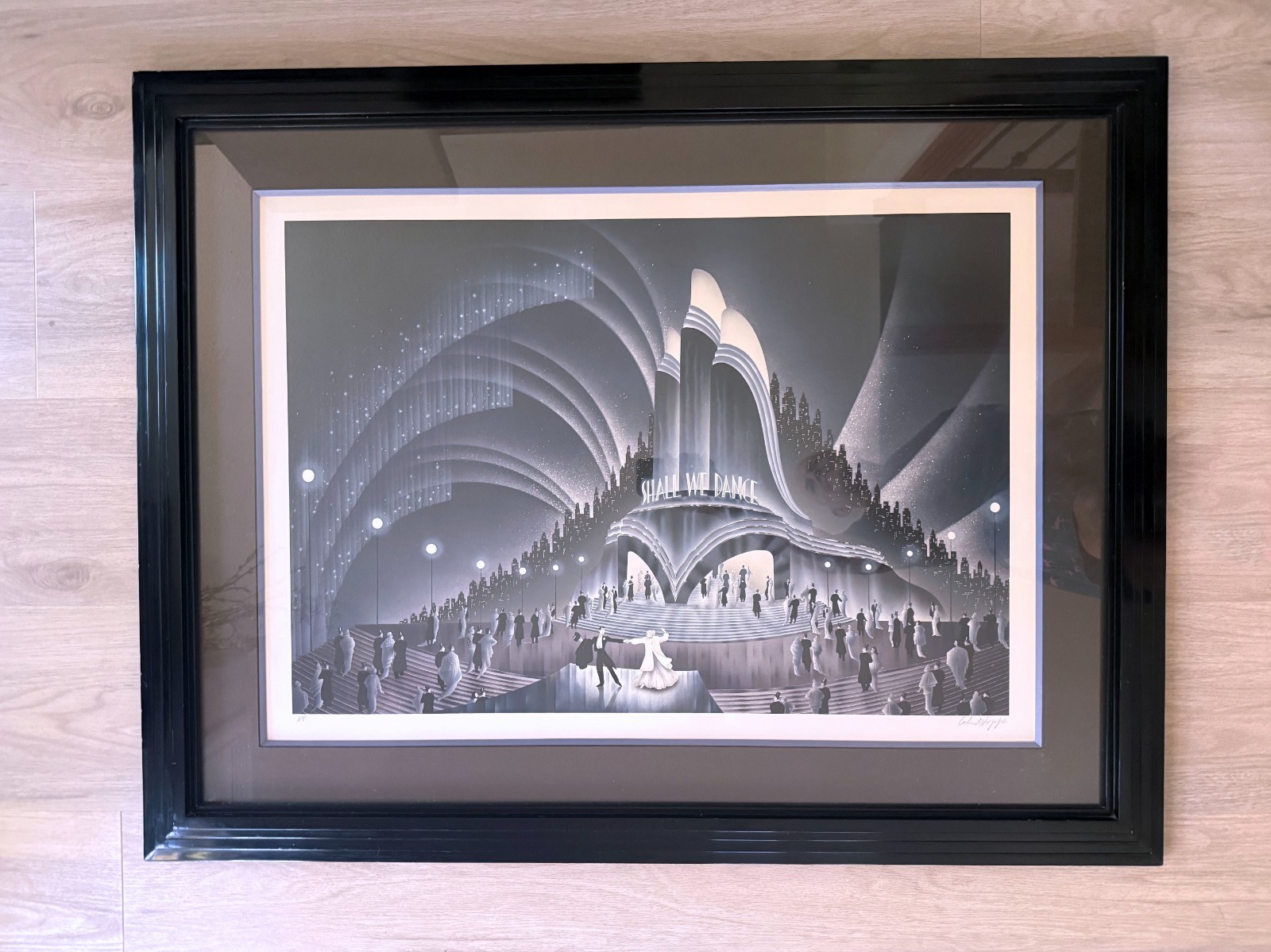 Robert Hoppe “Shall We Dance” Signed Lithograph  43”x 34”