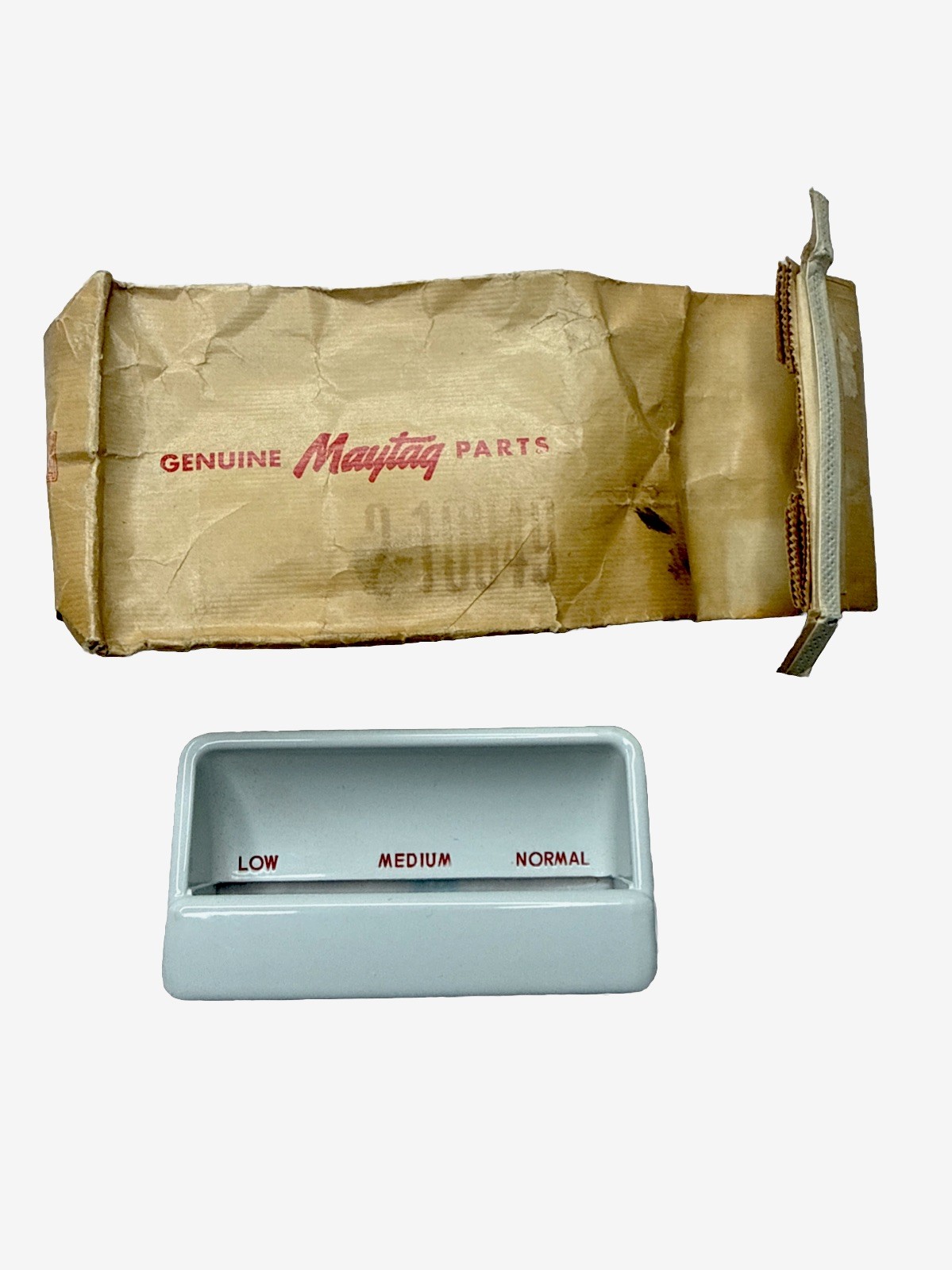 2-10849 c1950\'s Maytag Washer Porcelain, Steel Recessed bezel  NOS Original Pkg.