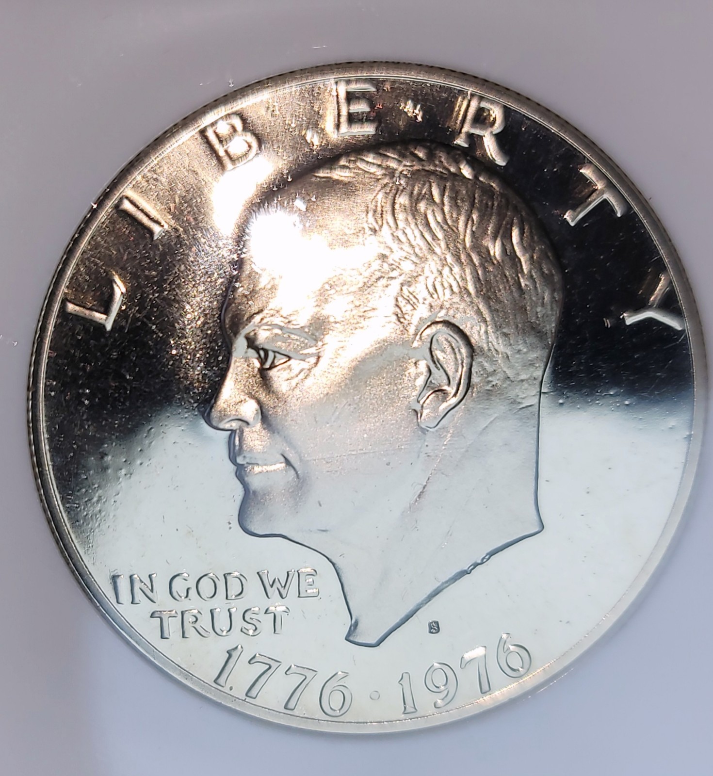 1976-S Silver Eisenhower Dollar Type 2 Clad PR70 DCAM 