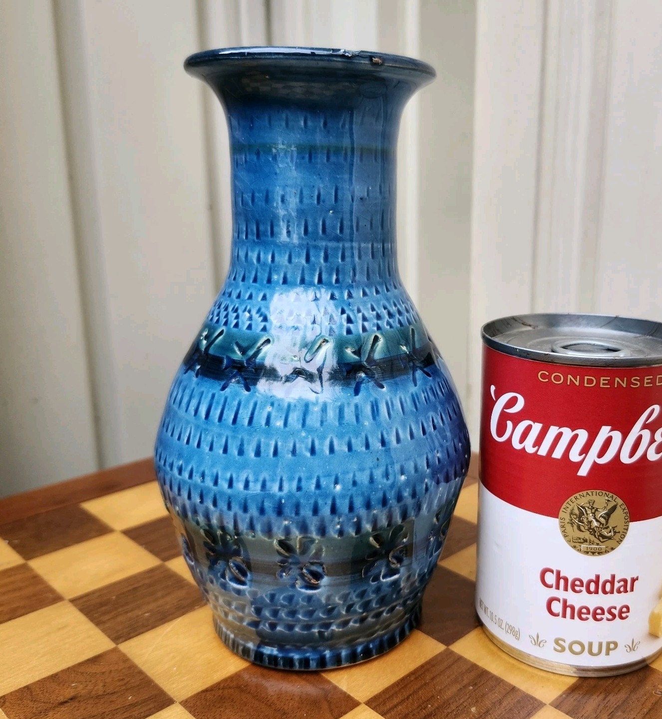 Vtg Aldo Londi Bitossi Vase Rimini Blue Art Pottery Bottle Shape 7\ Vtg Aldo Londi Bitossi Vase Rimini Blue Art Pottery Bottle Shape 7\