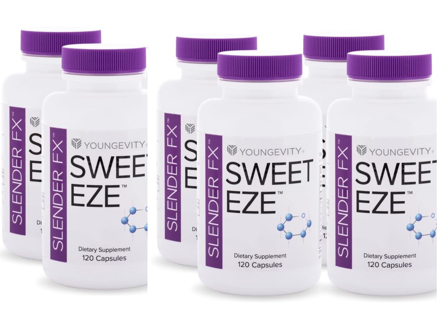 Youngevity Slender Fx Sweet Eze 120 capsules 6 Pack Dr. Wallach - Youngevity Slender Fx Sweet Eze 120 capsules 6 Pack Dr. Wallach -
