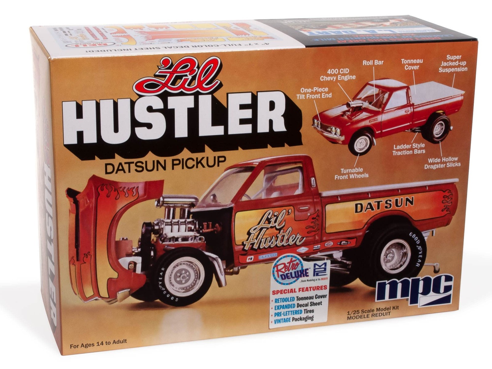 MPC 1975 Datsun Pickup Li\'l Hustler 1:25 Scale Model Kit MPC982