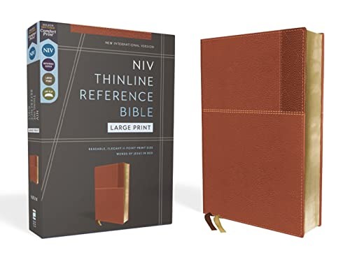 NIV, Large Print Thinline Reference Bible (Brown Leathersoft) NIV, Large Print Thinline Reference Bible (Brown Leathersoft)
