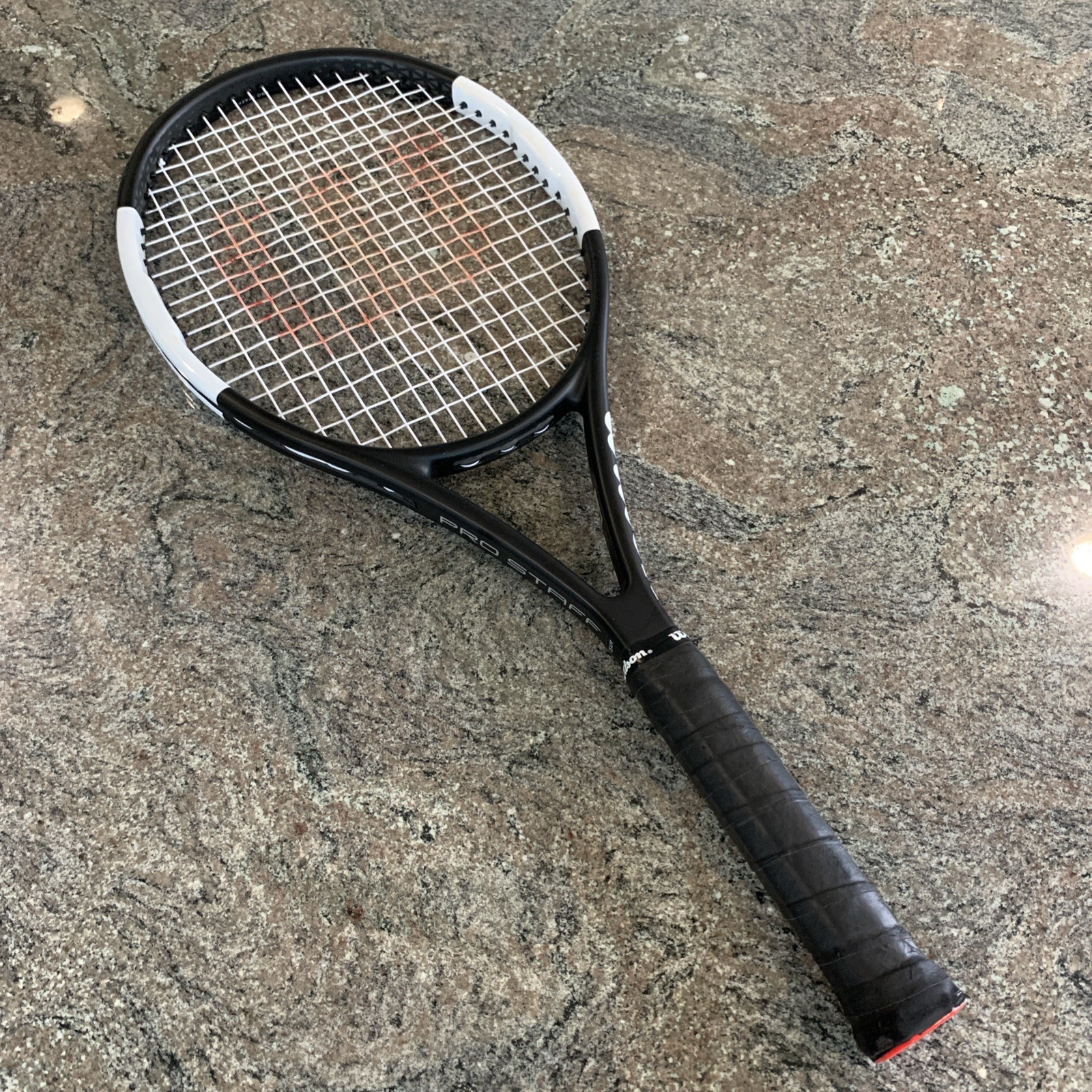 Wilson Pro Staff Team Black & White Tennis Racquet 4 3/8 Grip Size - VGC