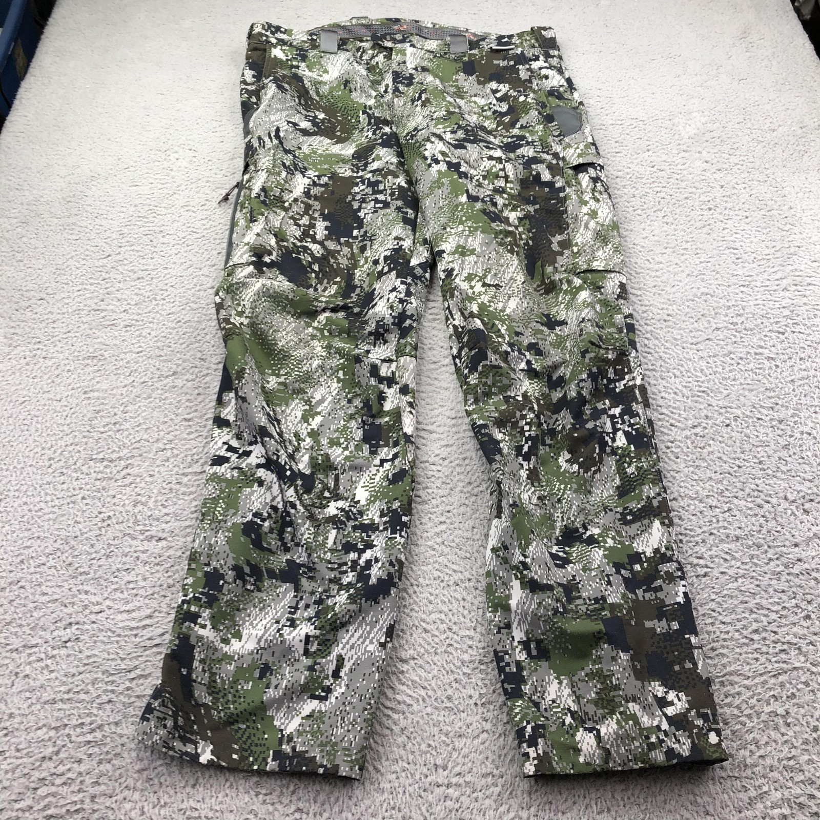 Sitka Pants Mens 36x32 Green Optifade Forrest Woven Zip Pockets Hunting Outdoor