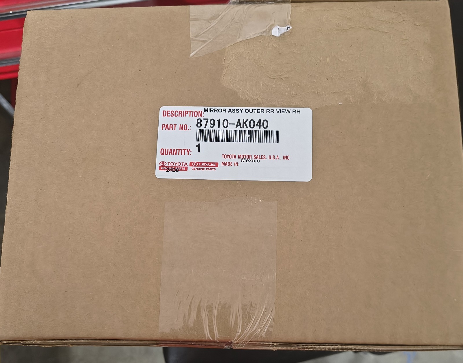 2024-2025 Toyota Tacoma unopened OEM - 87910-ak040 Mirror Assembly Right side 2024-2025 Toyota Tacoma unopened OEM - 87910-ak040 Mirror Assembly Right side