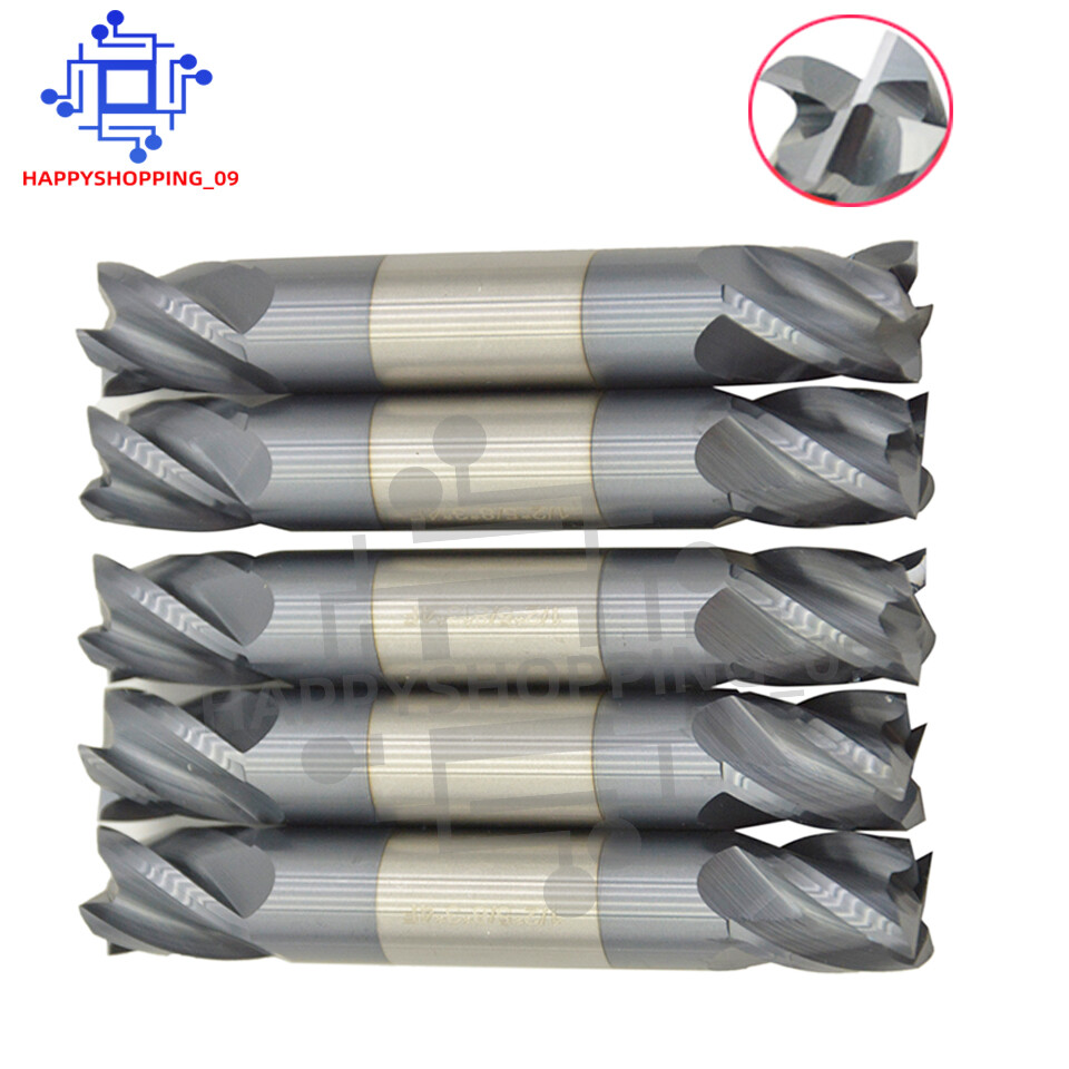 5Pcs 4 Flute 1/2