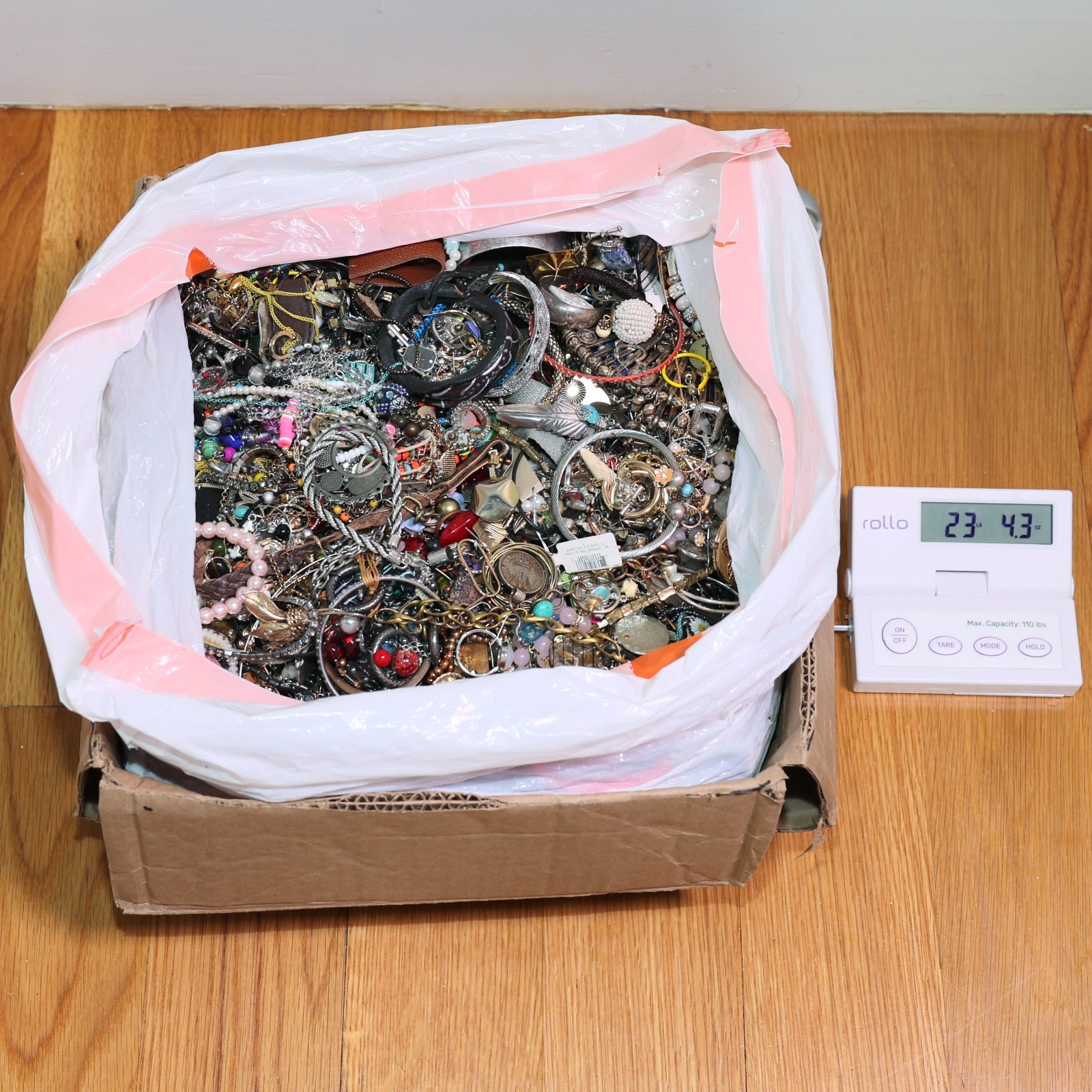 Massive Bulk Vintage-Now Wearable Costume Fashion Jewelry Lot ~ 23 lbs 4.3 oz 🔥
