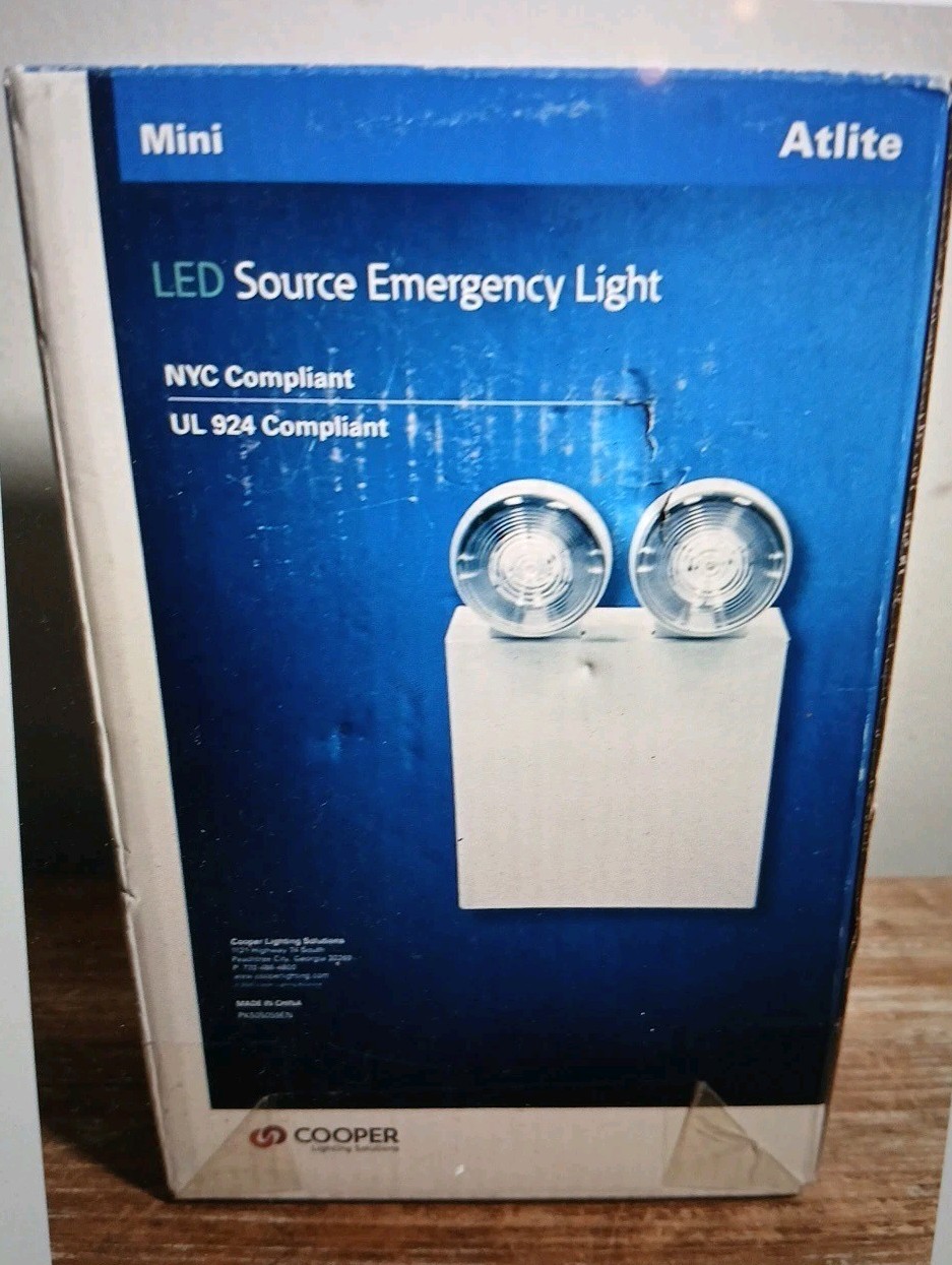 Cooper Lighting AtLite Mini LED Source Emergency NYC Compliant UL 924 Compliant