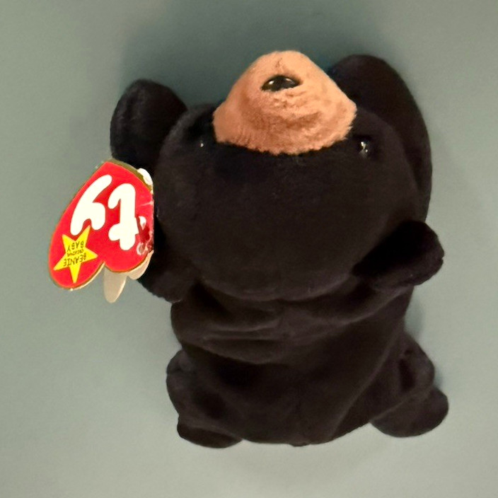 Ty Beanie Babies Blackie Bear Plush Retired Vintage 1994 MPN 4054