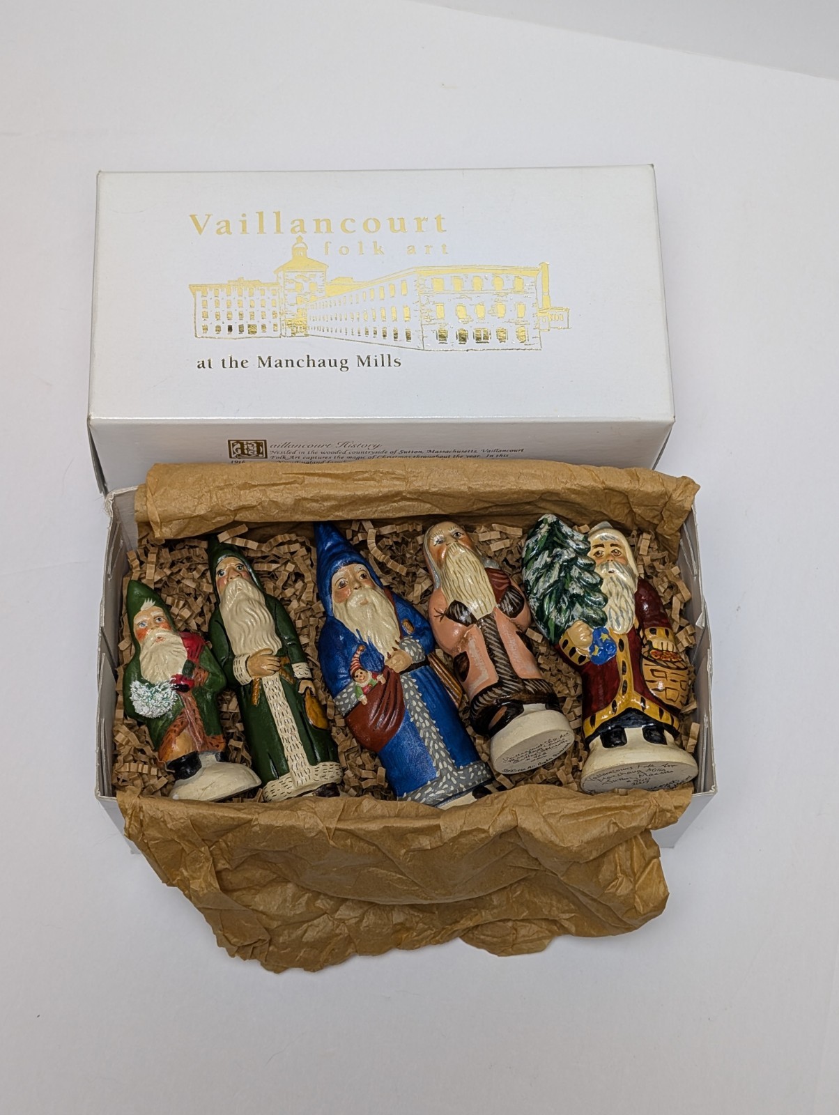 Vintage Vaillancourt Folk Art Chalkware Father Christmas/Santa Claus Figures Lot Vintage Vaillancourt Folk Art Chalkware Father Christmas/Santa Claus Figures Lot