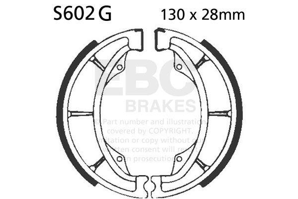 EBC S602G slotted brake pads (1 set)