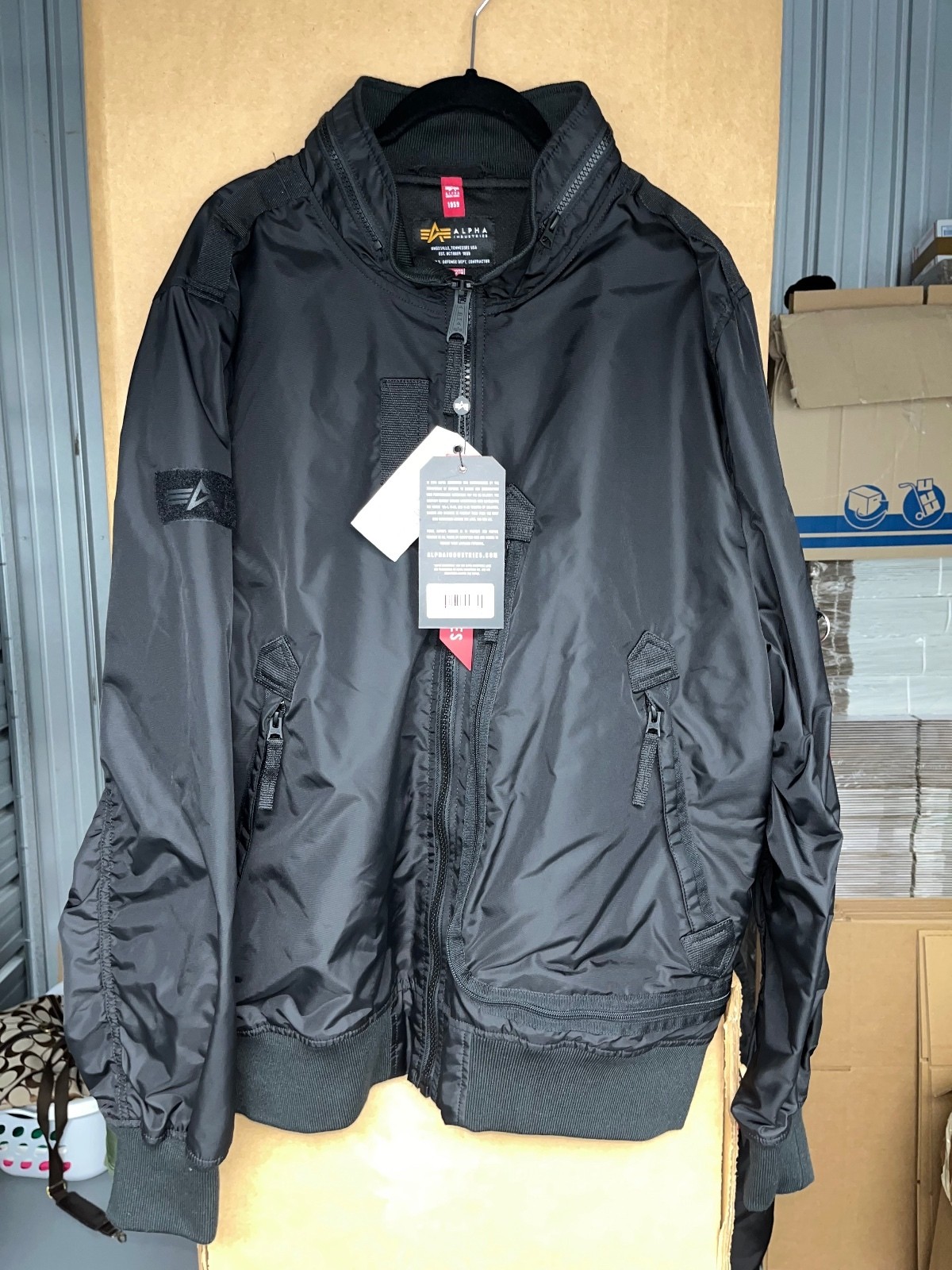 Alpha Industries L-2B Wing Mod Flight Jacket Black 2XL Alpha Industries L-2B Wing Mod Flight Jacket Black 2XL