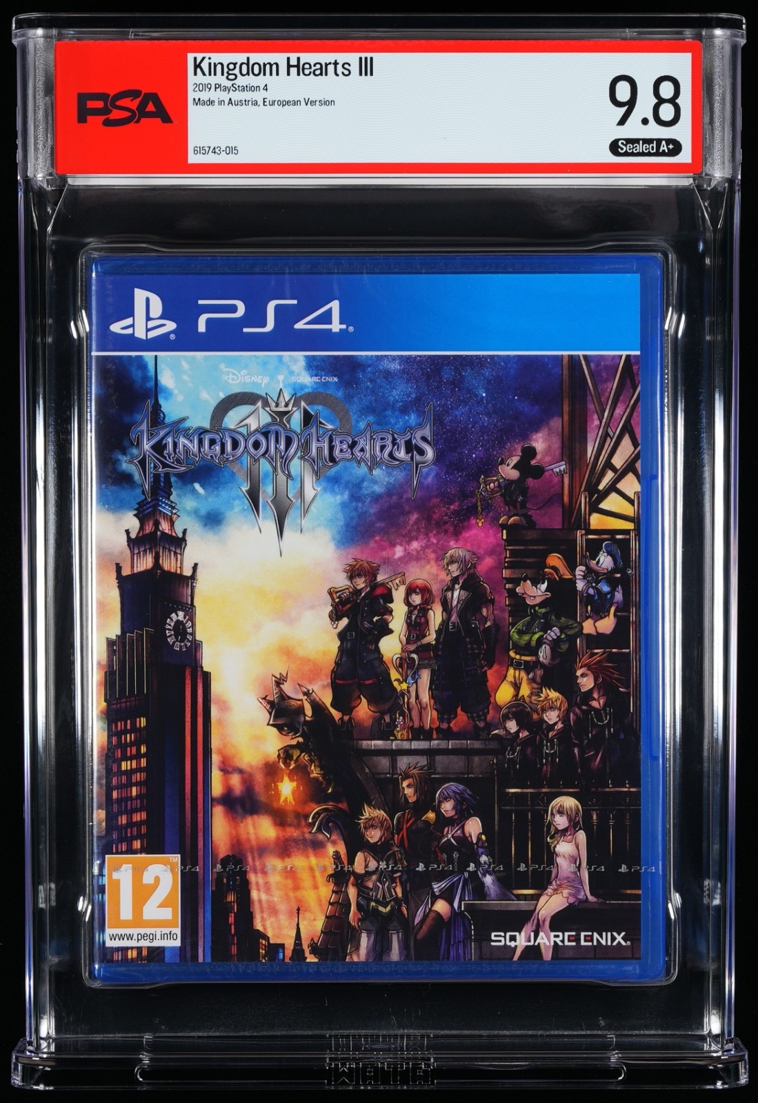 PSA 9.8 A+ Kingdom Hearts 3 Playstation 4 Square Enix 2019