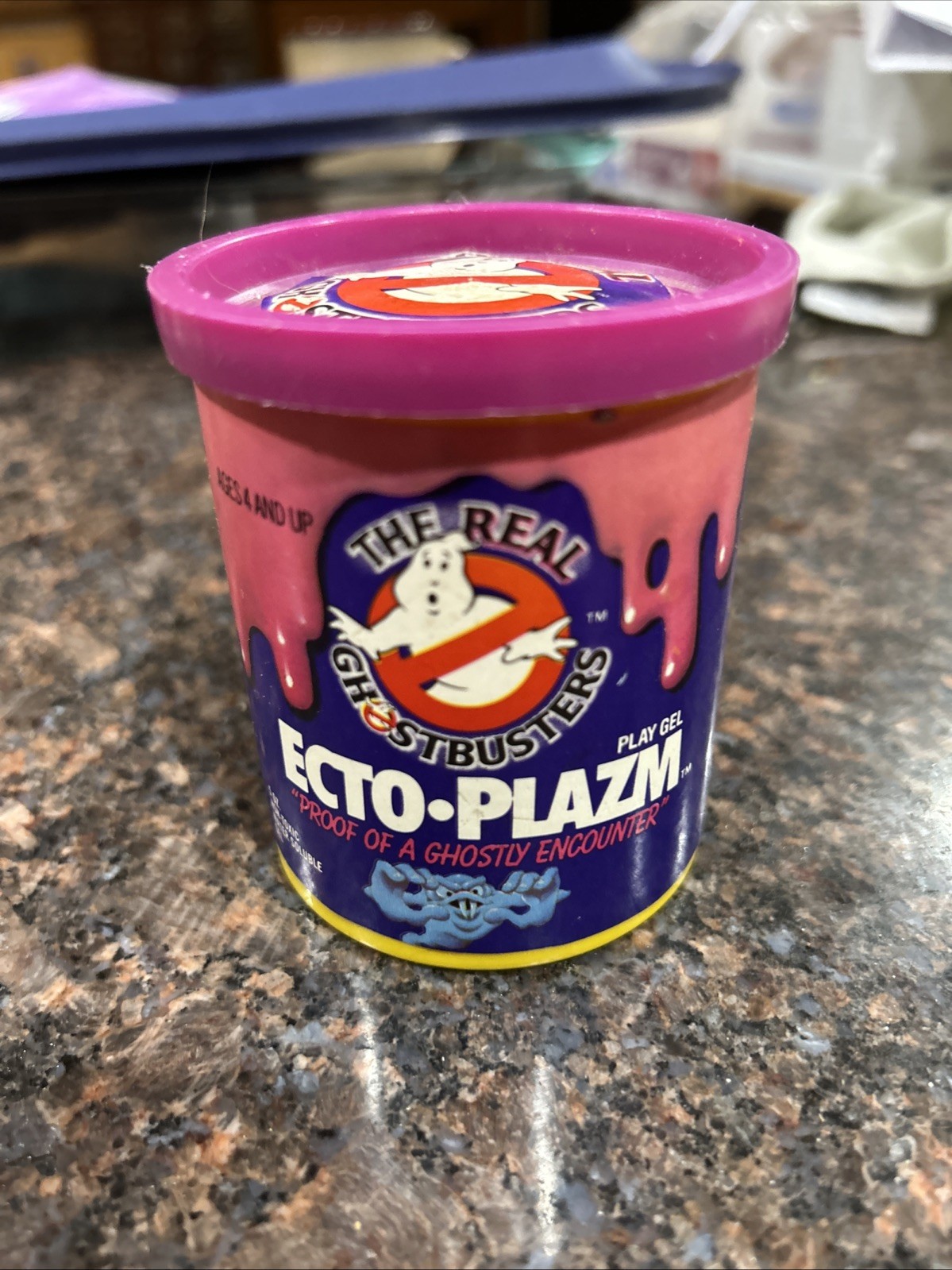 Purple Ecto-Plazm The Real Ghostbusters Kenner Vintage 1986 - Slime Still Soft Purple Ecto-Plazm The Real Ghostbusters Kenner Vintage 1986 - Slime Still Soft