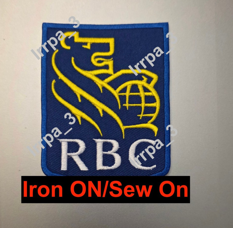 RBC Ad Patch Montreal Canadians HABS Advertising Ad Patch Hockey Jersey Patch