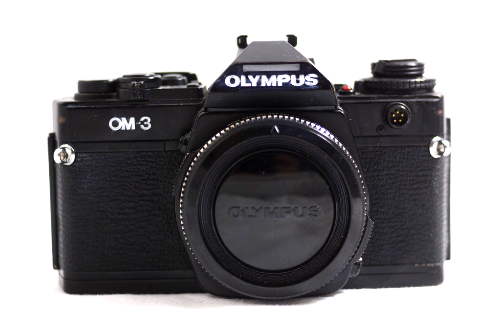 VINTAGE OLYMPUS OM-3 BLACK SLR CAMERA BODY 1980\'s