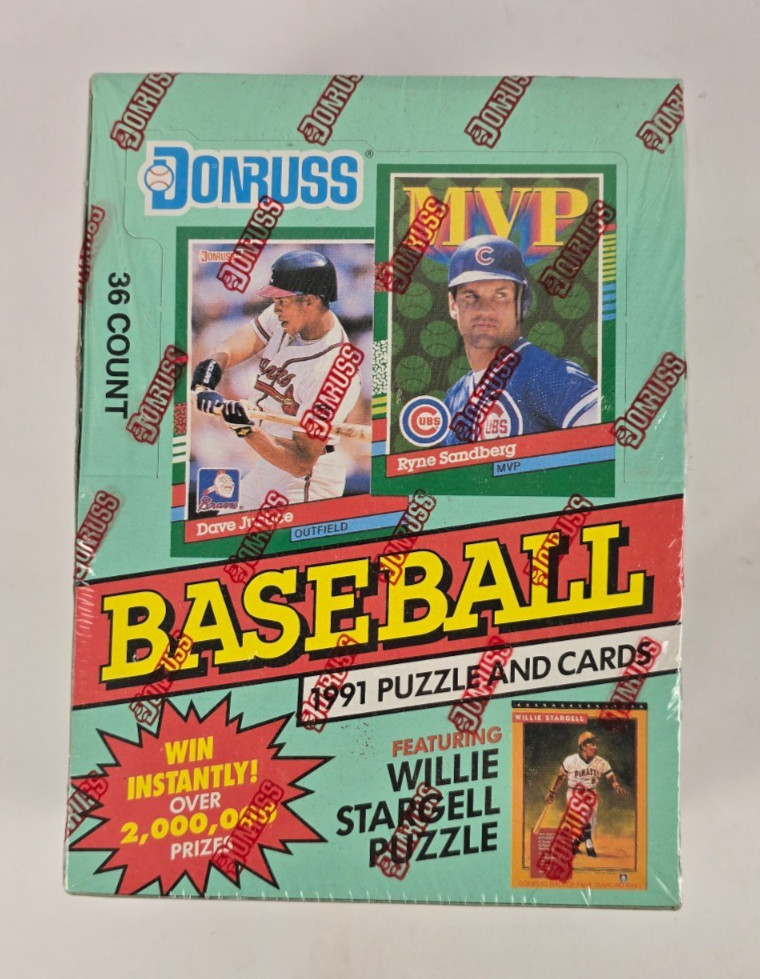 1991 DONRUSS SERIES 2 Baseball Puzzle And Cards 36 Packs Per Box Factory Sealed