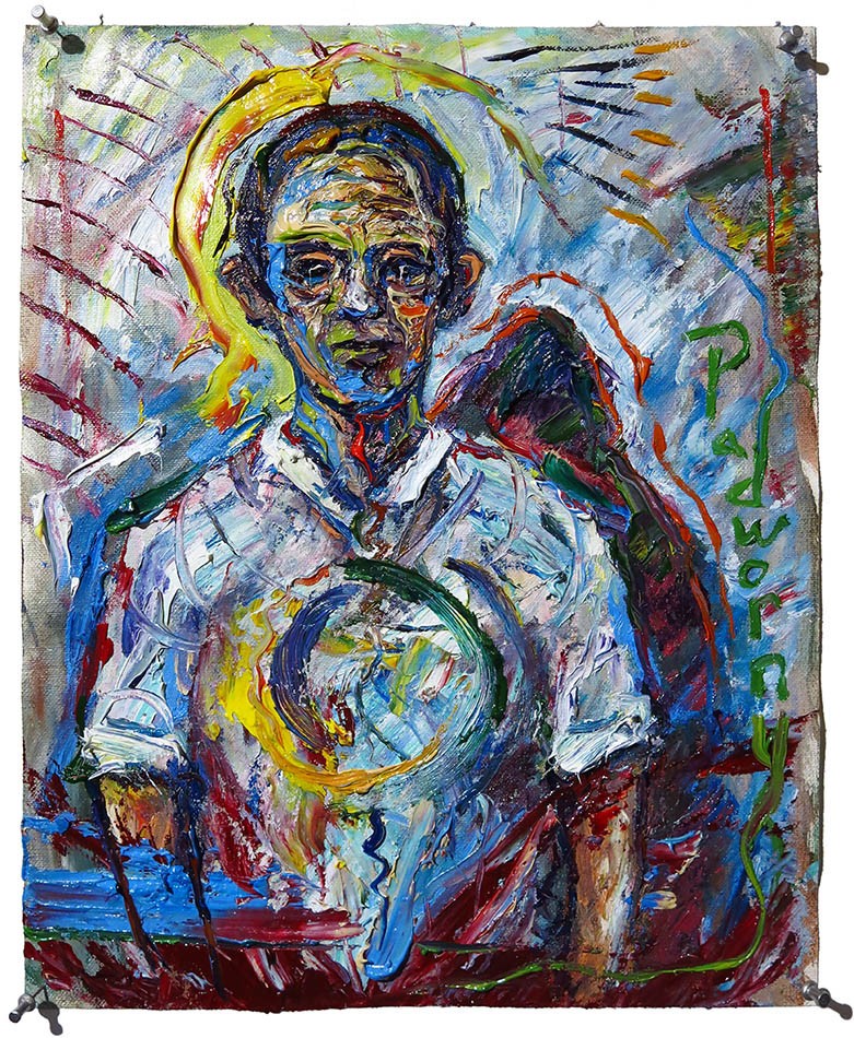 PORTRAIT OIL PAINTING█VINTAGE exPRESSIONISt ART█SIGNED BUY ORIGINAL IMPASTO OoAK
