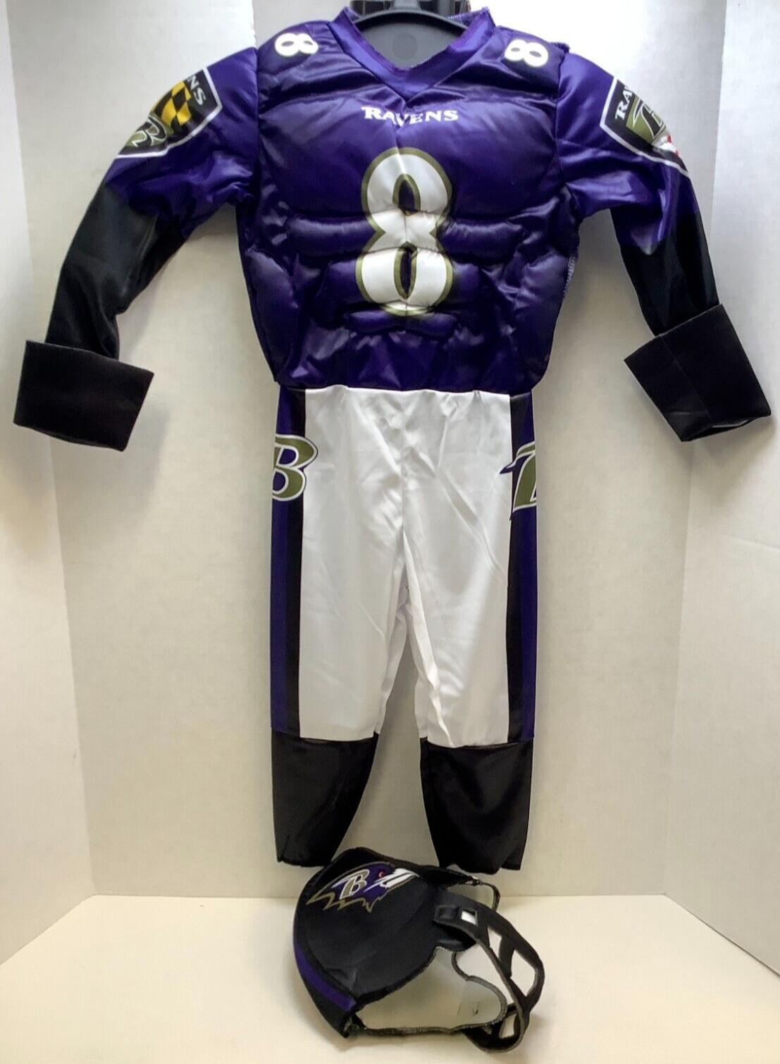 NFL Baltimore Ravens Lamar Jackson #8, Boys Costume, Two Piece, Size Small 4-6