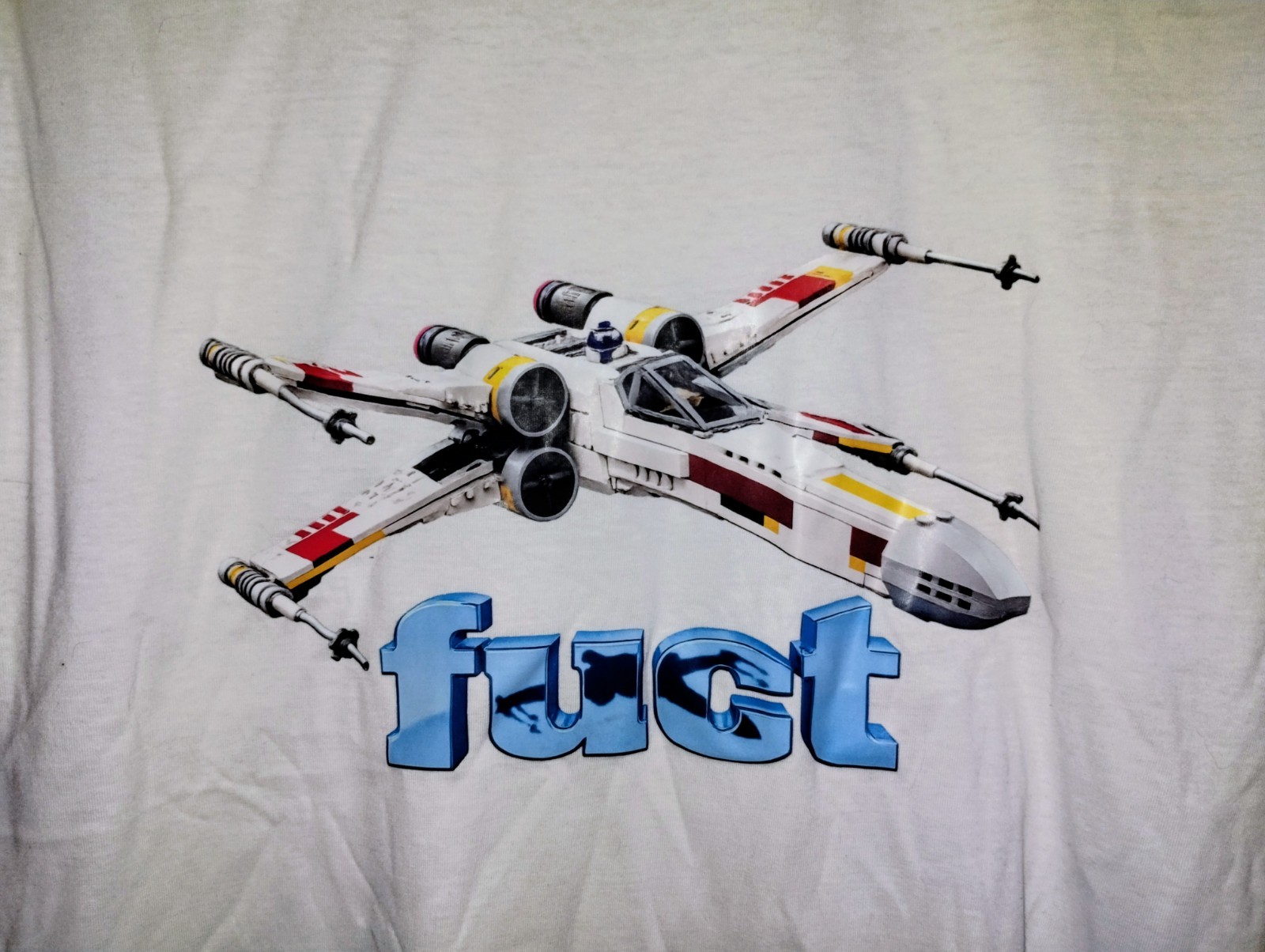 Star Wars X-Wing fuct Parody Raver Skater Shirt Lego Boy Youth Size XL Hot Topic