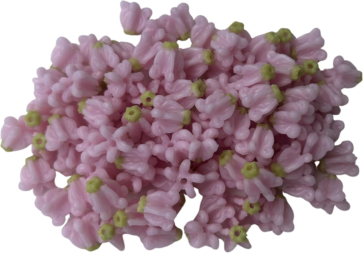 100 PCS Medium Light Pink Crown Flower Clay Beads (06) for Jewelry Making DIY Cr 100 PCS Medium Light Pink Crown Flower Clay Beads (06) for Jewelry Making DIY Cr