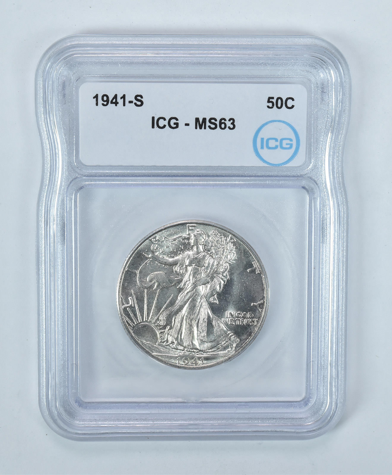 1941-S Walking Liberty Half Dollar MS63 ICG