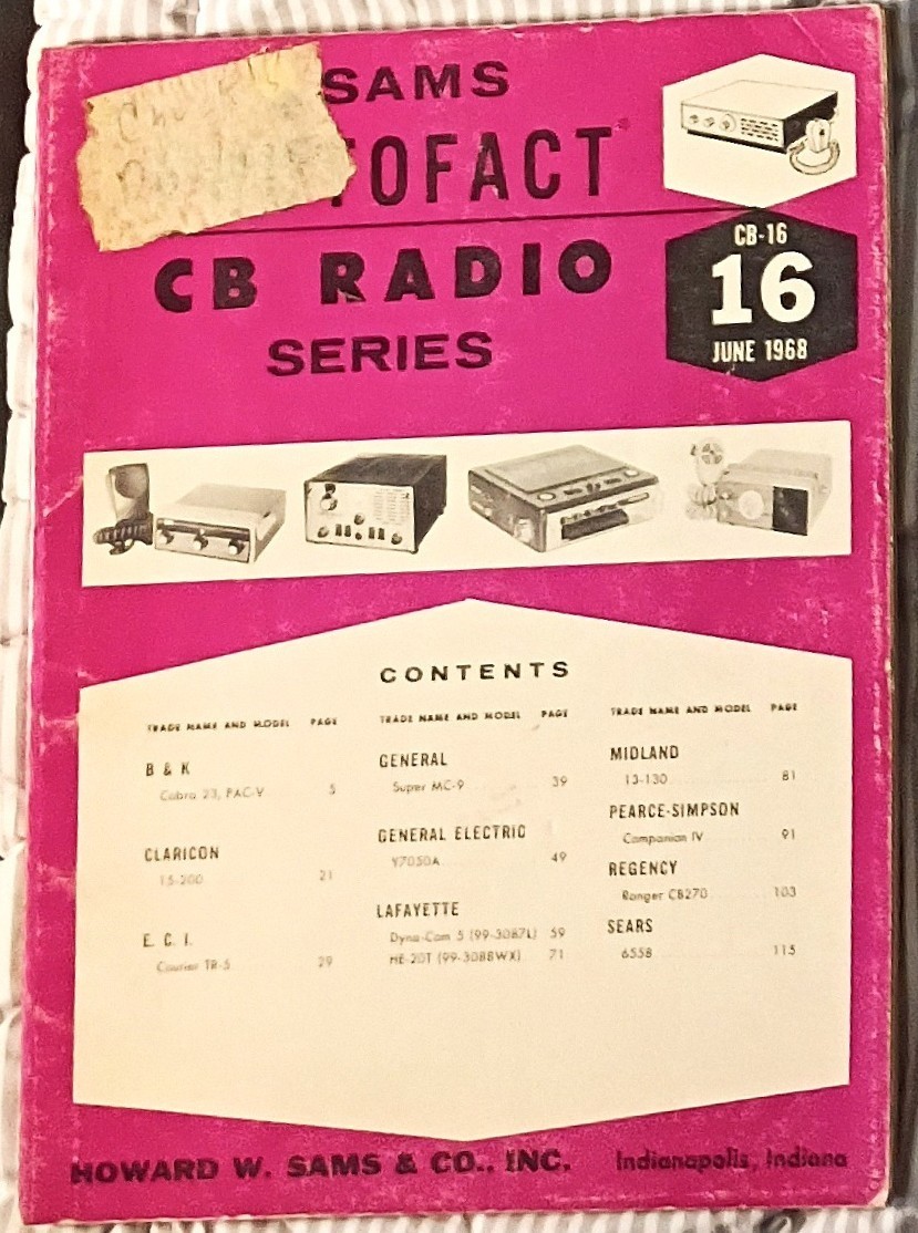 Vintage SAMS Photofact CB Radio Service Manuals 1967-1977 — Choose Issue