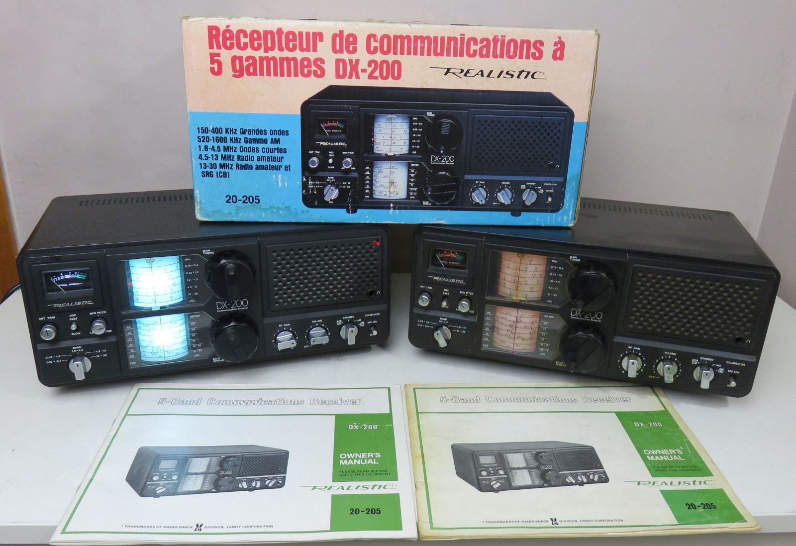 2Pc REALISTIC DX-200 COMMUNICATIONS RECEIVER HAM RADIO 2 MANUALS 1 ORIGINAL BOX 2Pc REALISTIC DX-200 COMMUNICATIONS RECEIVER HAM RADIO 2 MANUALS 1 ORIGINAL BOX