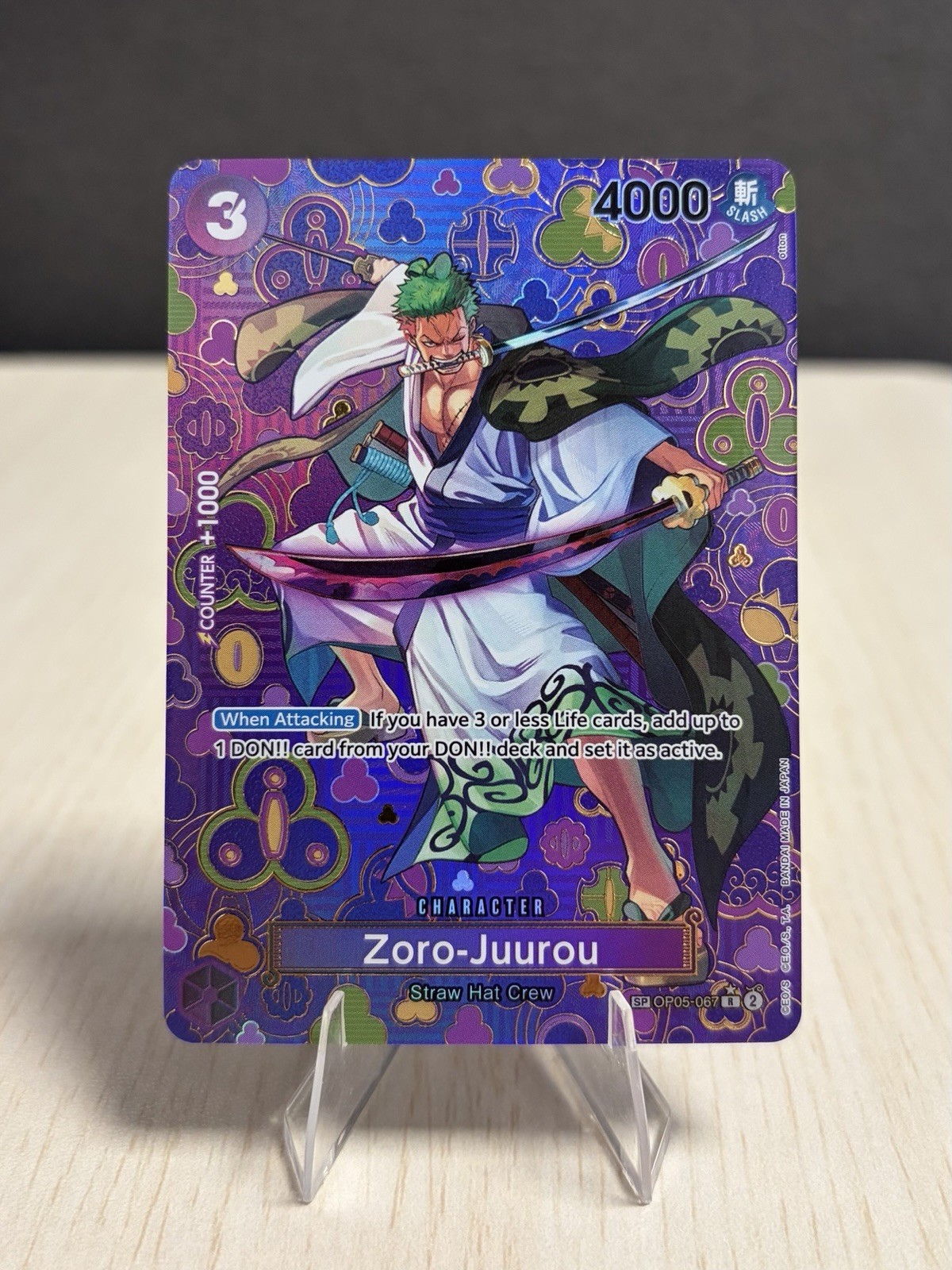 Zoro-Juurou (SP) OP05-067 - Emperors in the New World (OP09) One Piece English Zoro-Juurou (SP) OP05-067 - Emperors in the New World (OP09) One Piece English