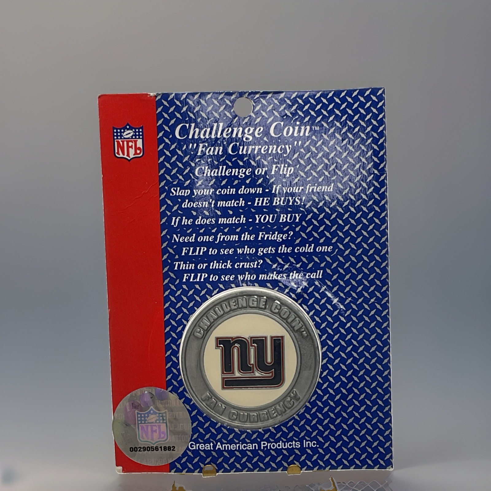 Vintage 2004 Challenge Coin New York Giants Sealed Great American Prod.