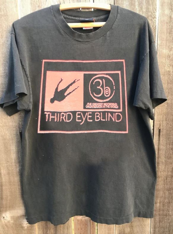 Vintage 97 Third Eye Blind Tour Rare Design Charcoal Unisex T shirt WA5402