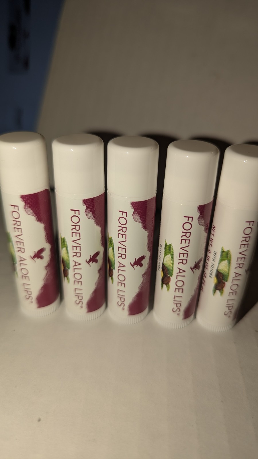 NEW Forever Living ALOE LIP BALM X 5 PCS, 0.15OZ/4.25 G, , 07/2029