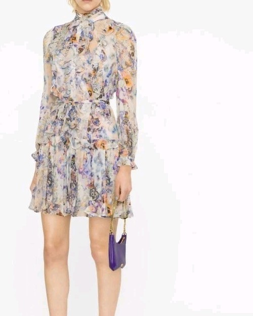Zimmermann Tama Ruffle Mini Dress Size 3