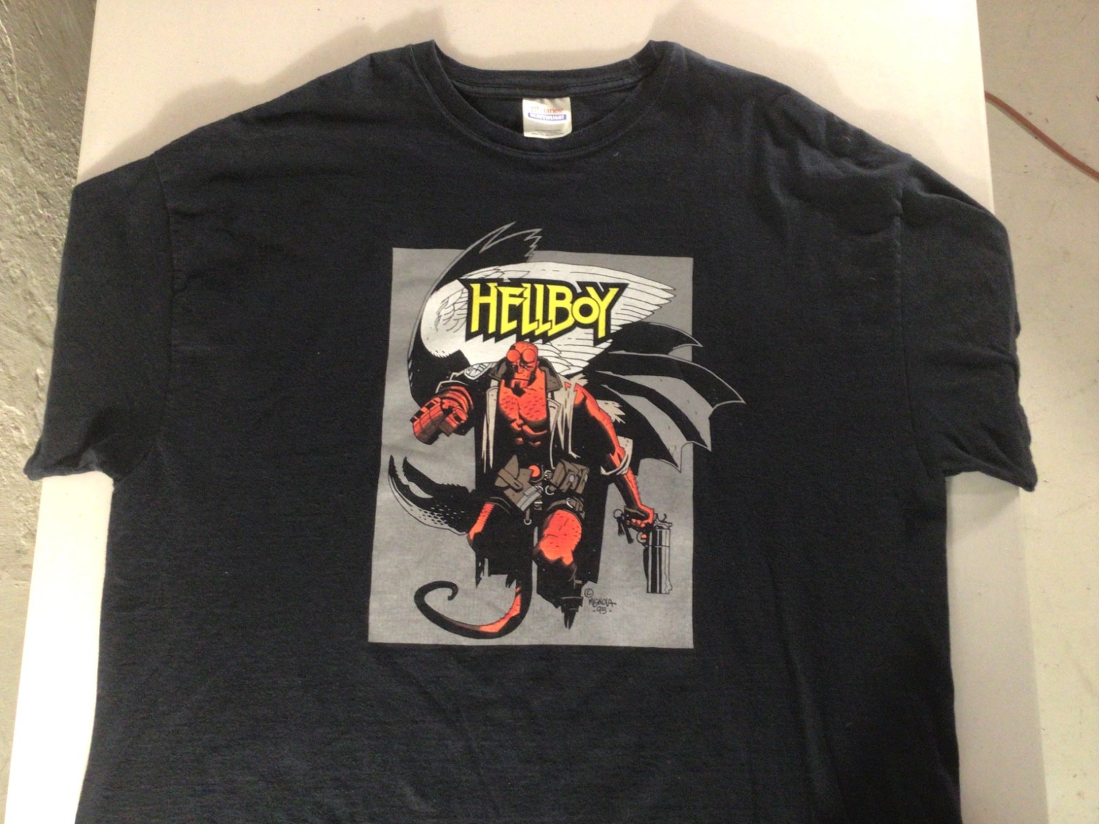 Vintage 1995 Hellboy T-Shirt XXL Dark Horse Comics Hanes Heavy Weight Lable