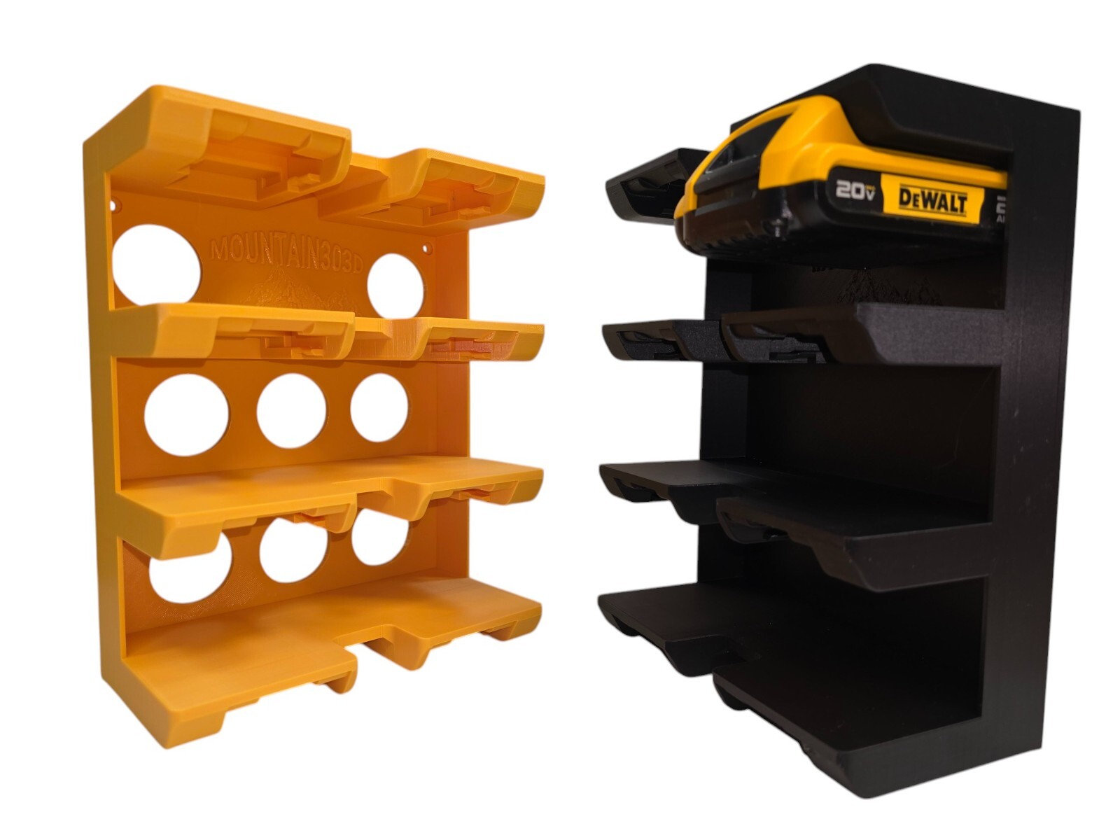 DeWalt 8 Bay Battery holder ABS wall mounted