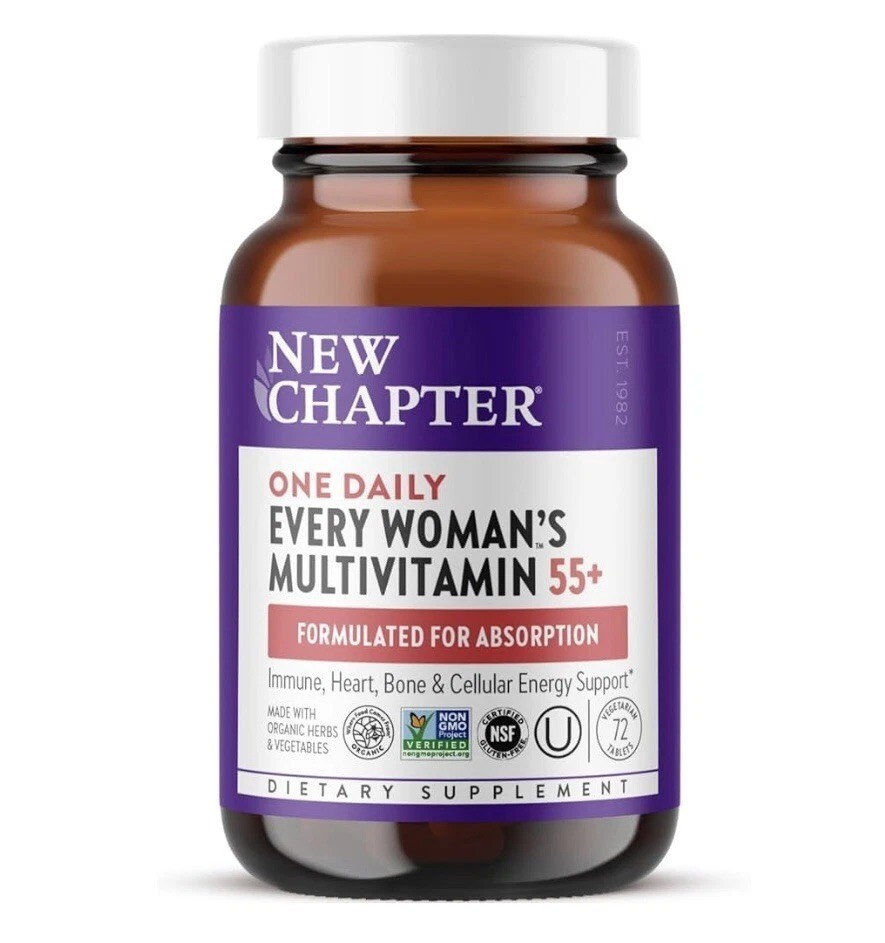 New Chapter Every Woman’s One Daily 55+ Multivitamin Tablets-48 Count- Exp 03/27