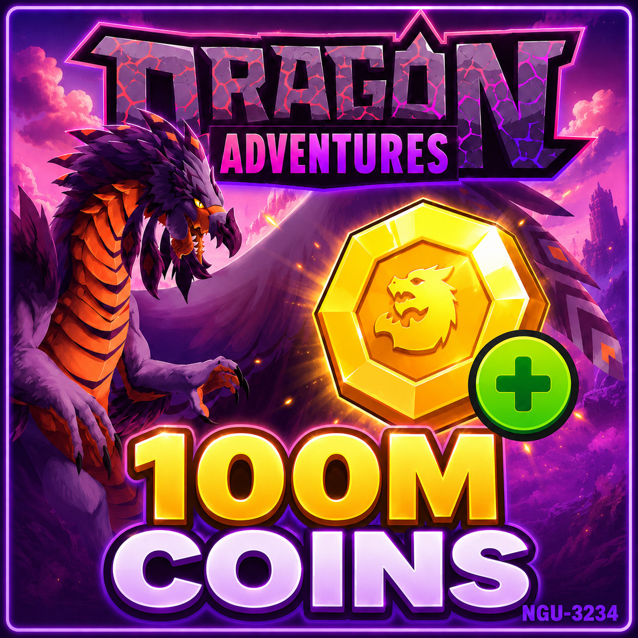 🐲Dragon Adventures Coins | 100M Coins | Fastest Delivery🐲