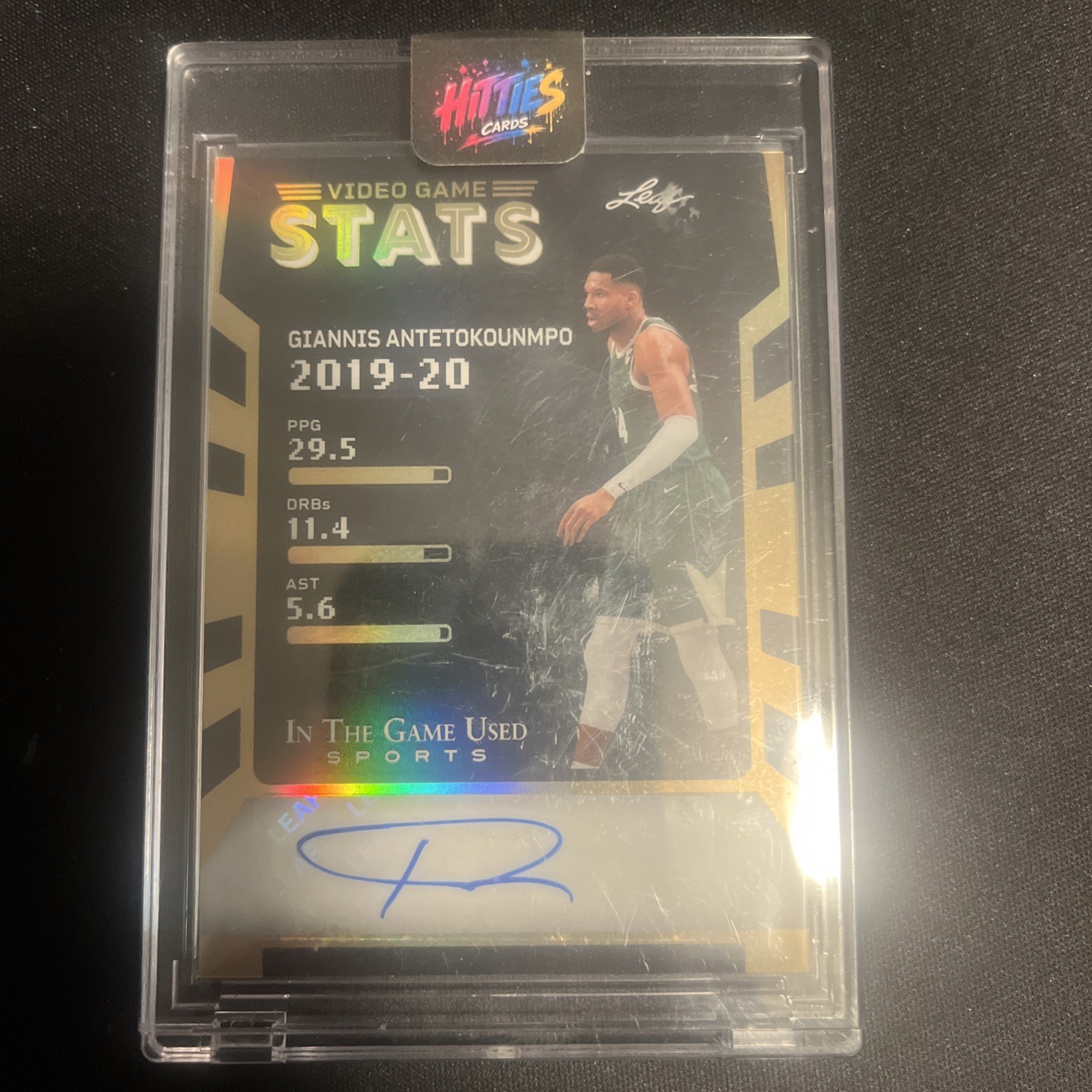 2025 Leaf in the Game Used Sports - Video Game Stats Giannis Antetokounmpo 2/2 2025 Leaf in the Game Used Sports - Video Game Stats Giannis Antetokounmpo 2/2