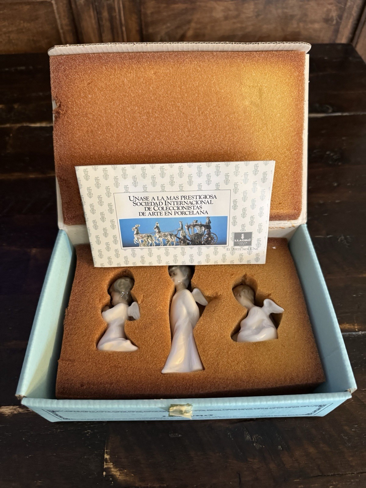 Lladro NEW In Box Vintage 3 Piece Miniangelitos Set Angels Ornaments