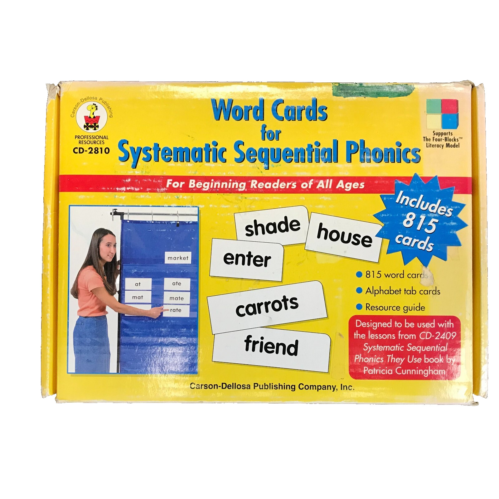 Beginner Readers Homeschool Word Cards Sequential Phonics - Carson-Dellosa