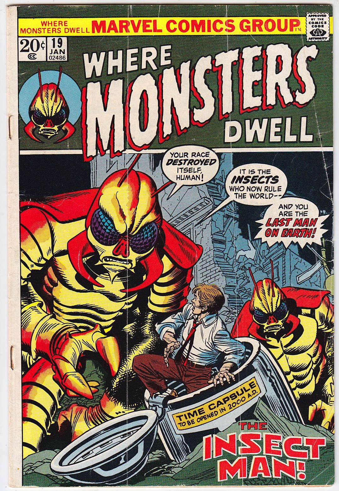 Where Monsters Dwell #19, 1973 Jack Kirby, Steve Ditko, Stan Lee VGF 5.0