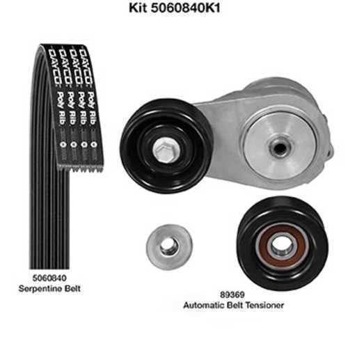 Serpentine Belt Drive Component Kit-GAS Dayco 5060840K1