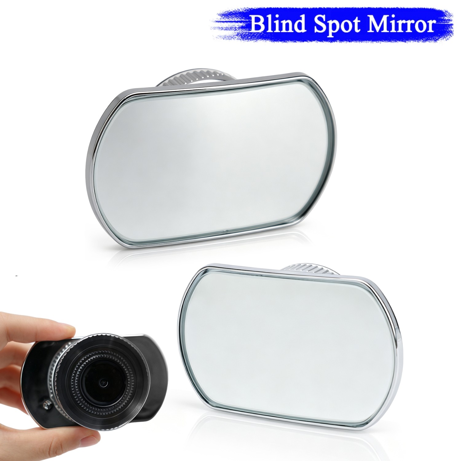 2 PCS Blind Spot Mirror for Cars Auto 360° Wide Angle Convex Rear Side View SUV