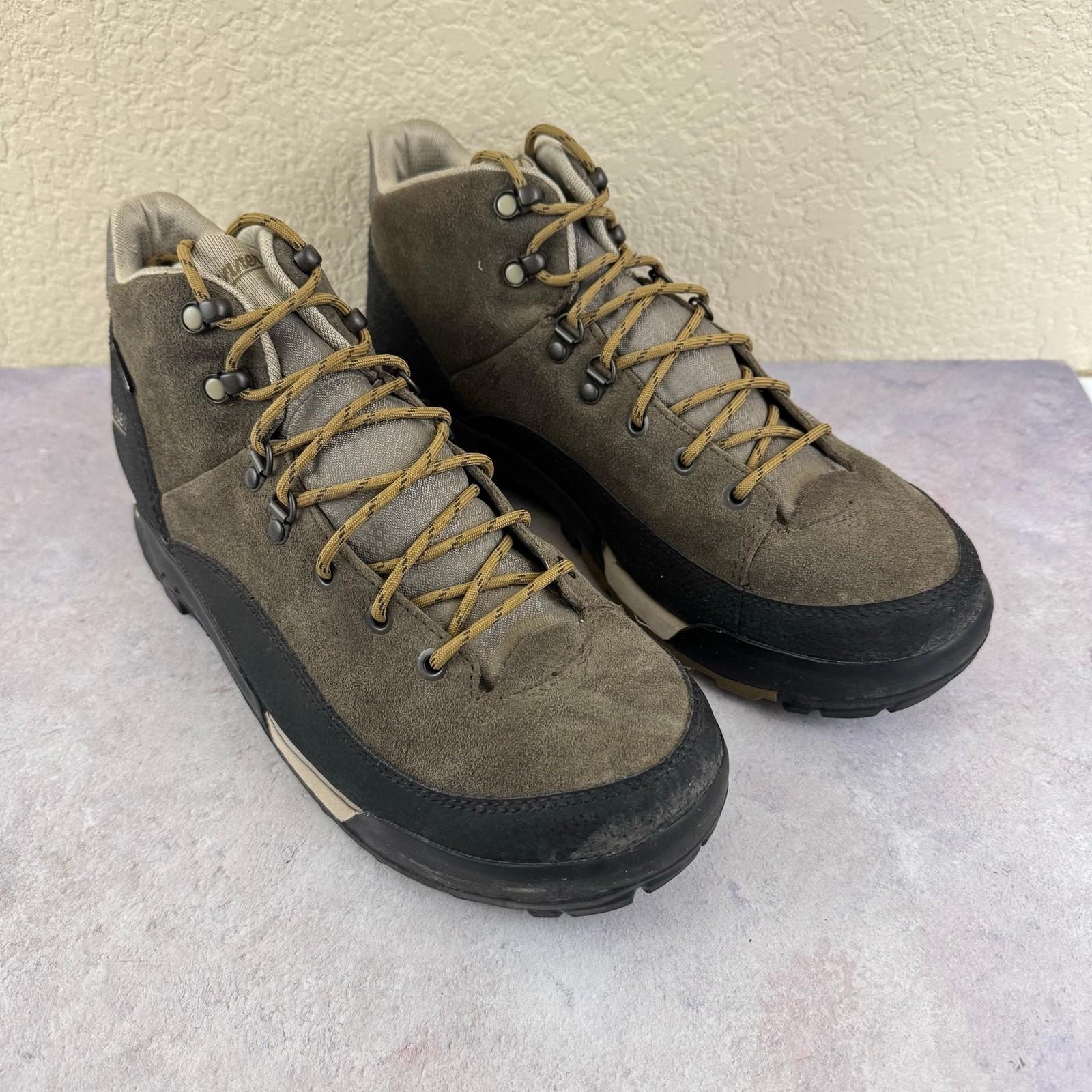 Danner Panorama Mid 6” Hiking Boots Men 9 Olive Black Waterproof Missing Insoles