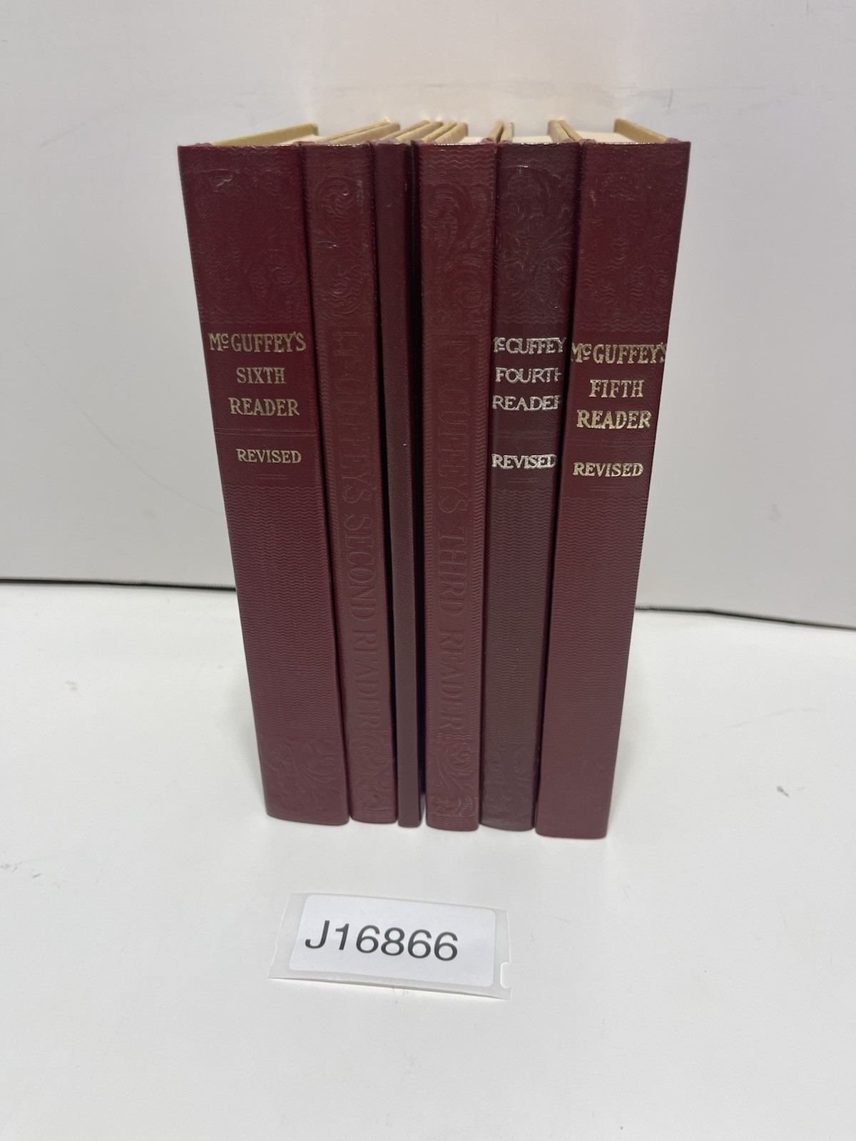 Lot Of 6 McGuffey\'s Eclectic Readers Set Books Primer Revised Edition Vintage HC