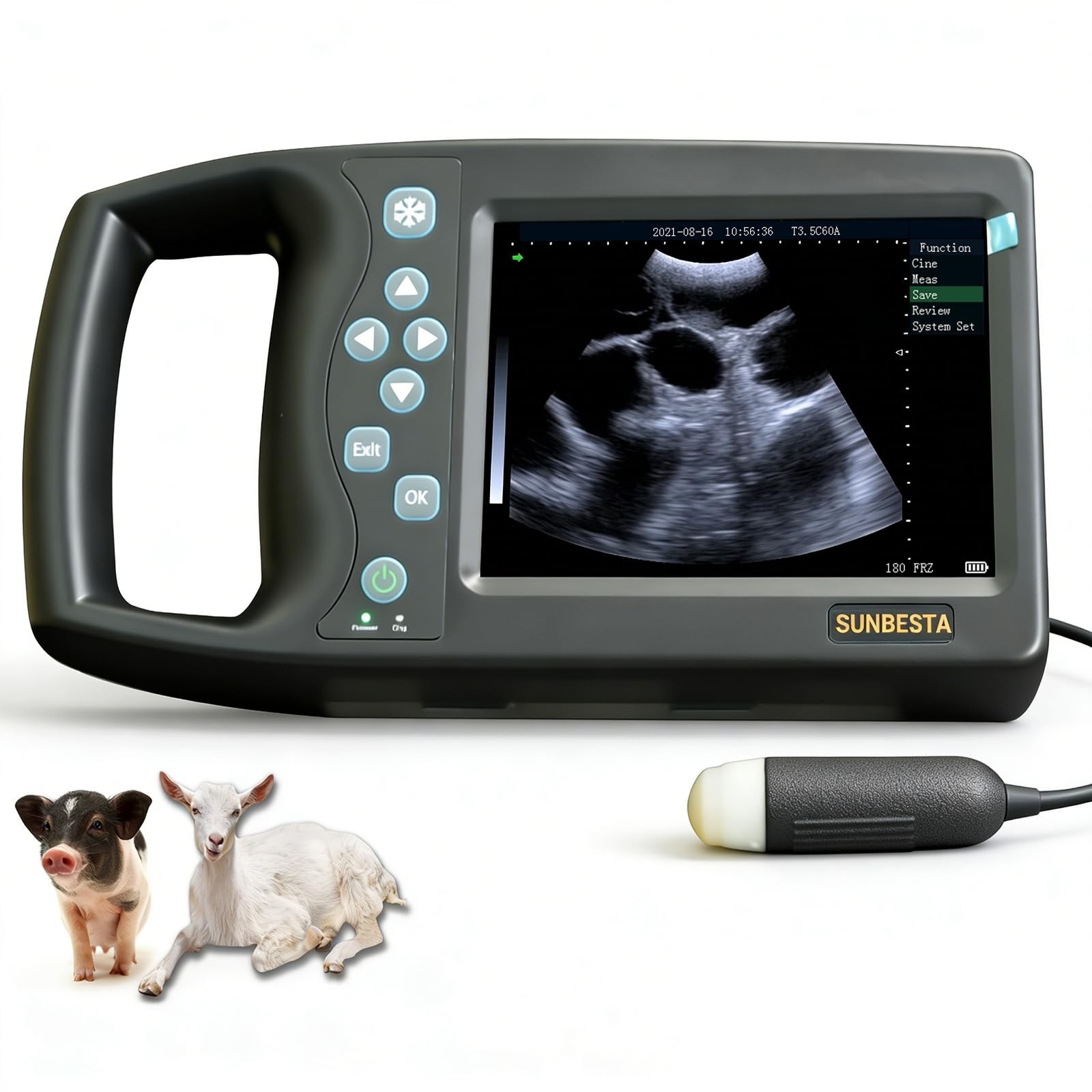 Portable Veterinary Ultrasound Scanner for Pig Sheep Dog Goat Livestock Breeders