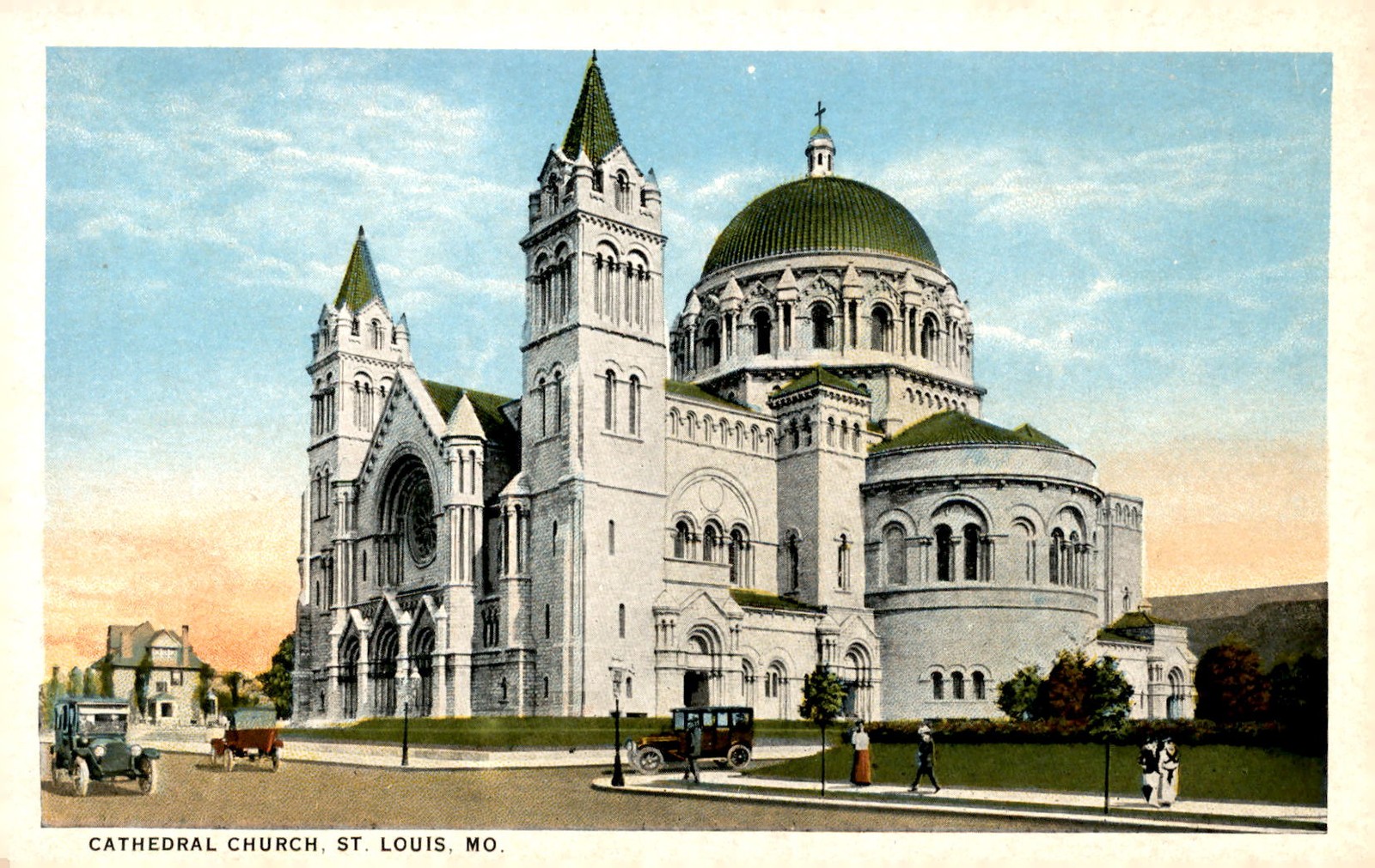 Cathedral Church, St. Louis, MO - Modern Ecclesiastical Architecture Postcard Cathedral Church, St. Louis, MO - Modern Ecclesiastical Architecture Postcard